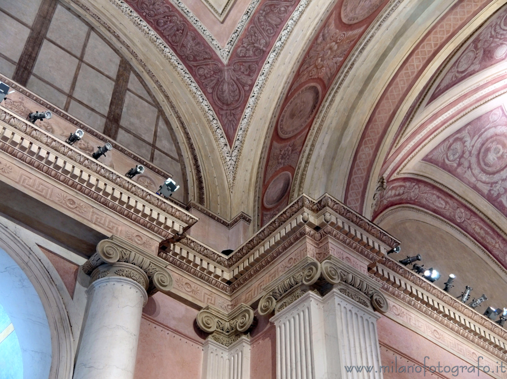 Milan (Italy) - Decorations in the interiors of the Church of San Gottardo at the Court